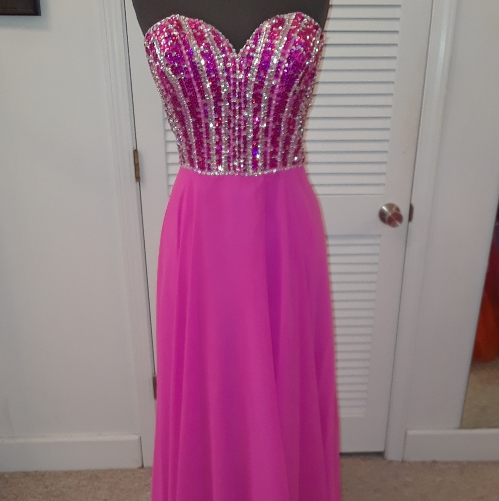 Pink prom dress